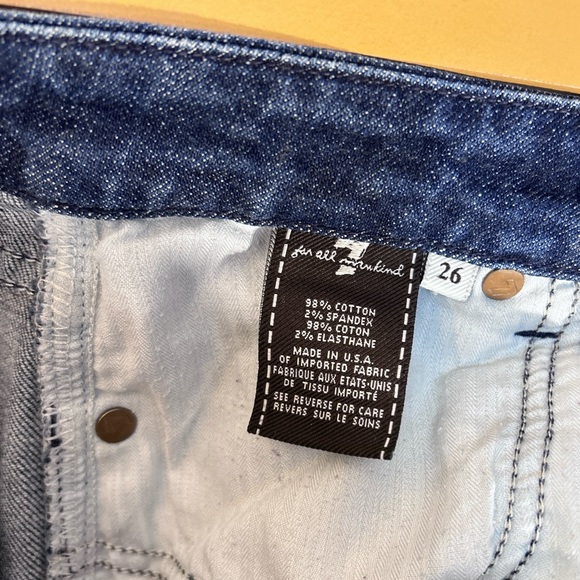 7 For All Man Kind Low-Rise “A” Pocket Jeans - Picture 9 of 9